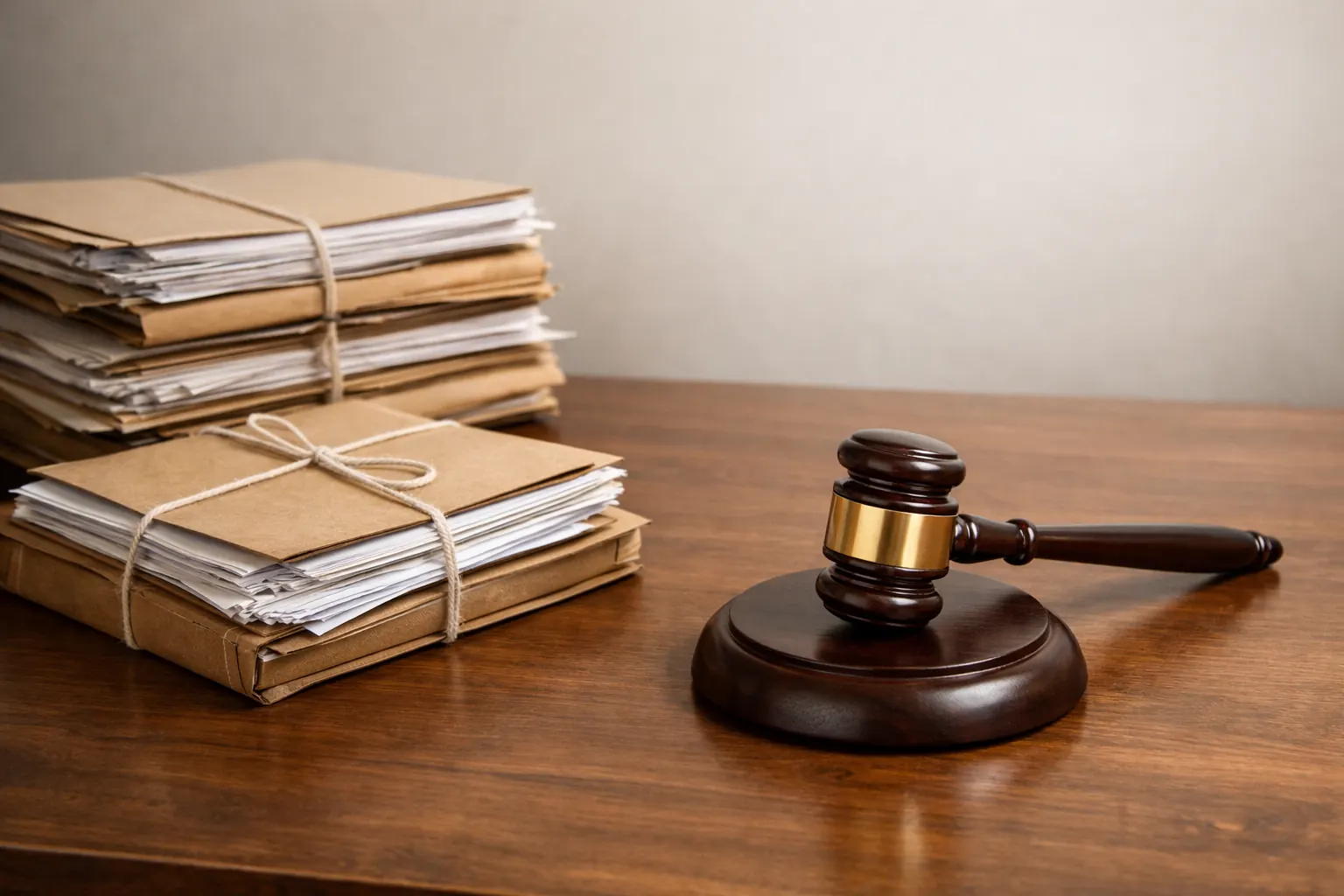 Upadłość konsumencka – standardy doradztwa: akta sądowe i młotek